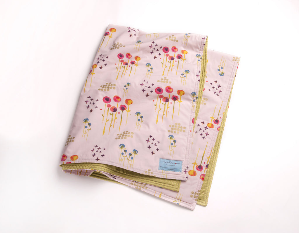 Welcome Baby Blanket "Flowers of Happiness"