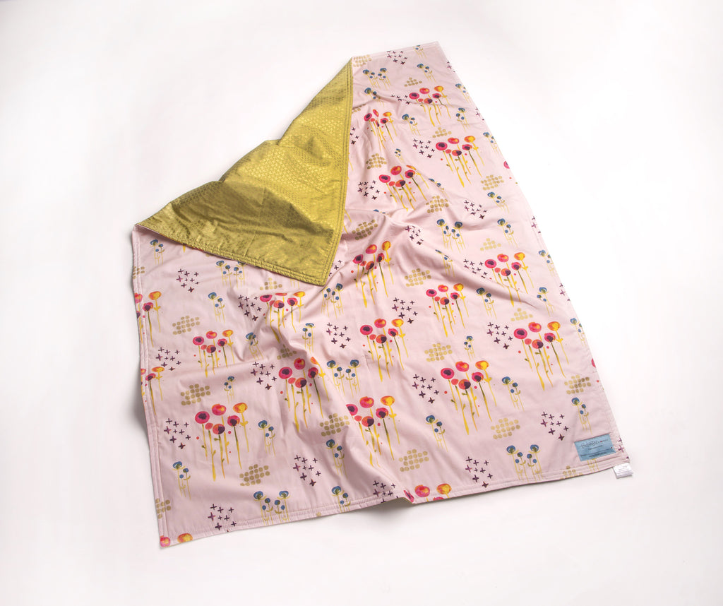 Welcome Baby Blanket "Flowers of Happiness"